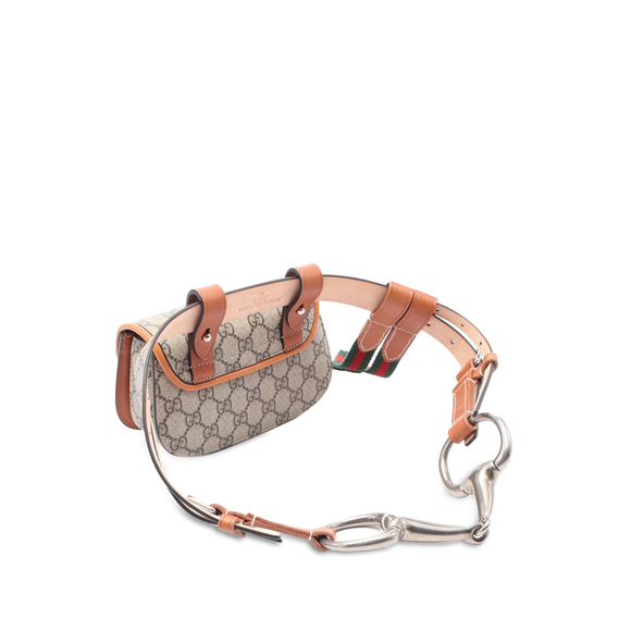 Pre-Loved Gucci Mini GG Supreme Web Bamboo 1947 Belt Bag - Picture 2 of 5